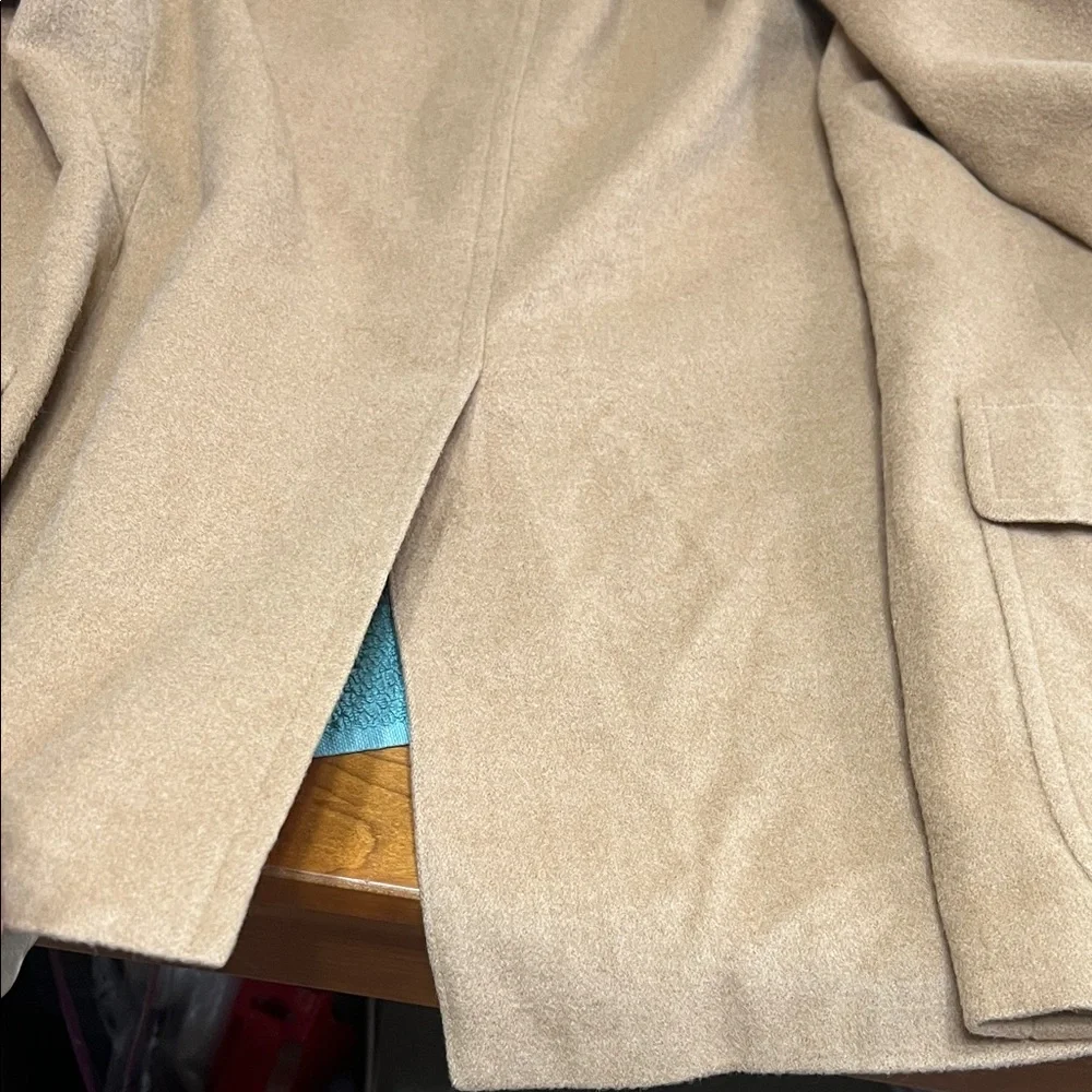 Bill Blass VTG 100% Camel Hair Wool Blazer Sport Coat Tan Size Large